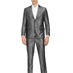 Ad By Arvind Grey Regular Fit Two Piece Suit-image-93