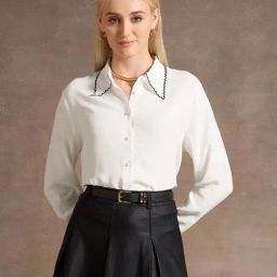 U.S. Polo Assn. White Regular Fit Shirt-image-3