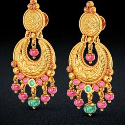 Joyalukkas 22k Gleaming Captivating Golden Chand Bali for Women & Girls-image-32