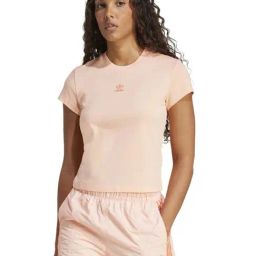 Adidas Originals Pink Cotton Slim Fit Sports T-Shirt-image-32