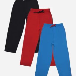 Dollar Boys Assorted Solid Trousers (Pack Of 3)-56