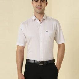 Allen Solly Pink Slim Fit Printed Shirt-image-49