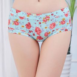 LULU & SKY Floral Printed Mid-Rise Thongs Briefs FX-5084-LIGHT BLUE-picture-53