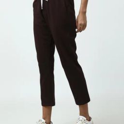 Saltpetre Timeless Organic Cotton Coffee Brown Straight Fit Jogger-image-11