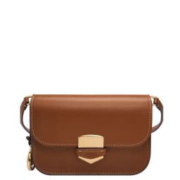 Fossil Lennox Brown Solid Medium Cross Body Bag-image-70