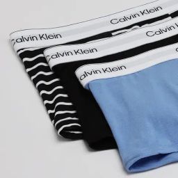CALVIN KLEIN Black Striped Low Rise Trunk - Pack Of 3-picture-11