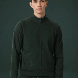 Rare Rabbit Green Cotton Regular Fit Solid Sweatshirt-image-99