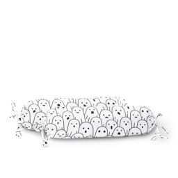 The Baby Atelier 100% Organic Print Black Baby Bolster Cover-image-82