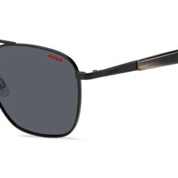 Hugo Grey Rectangular UV Protected Sunglasses for Men image 4