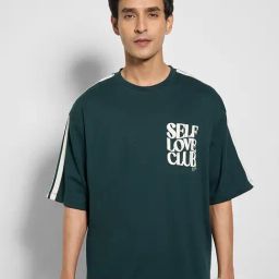 Ajile By Pantaloons Green Loose Fit Printed T-Shirts-image-47