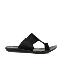 Aurelia Women's Black Toe Ring Sandals-image-55