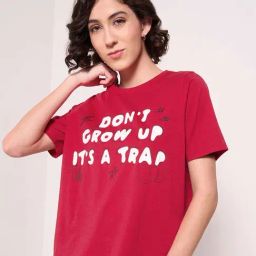 People by Pantaloons RedTee-image-3