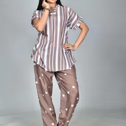Morchari Digital Printed Top & Trousers Co-Ord Set-image-72