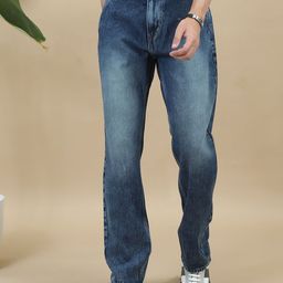 Mast & Harbour Men Comfort Relaxed Fit Light Fade Acid Wash Jeans-image-38