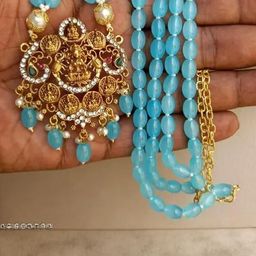 NAMOHH ENTERPRISSES Gold-Plated Alloy Artificial Beads Jewellery Set-image-79