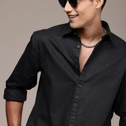WROGN Pure Cotton Comfort Fit Casual Shirt-picture-22