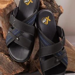 ID Men's Black Cross Strap Sandals-picture-30