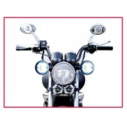 Auto Pearl 9 LED High Brightness Round Fog Light Set Compatible For Benelli Tnt 25 (Set of 2) image 3