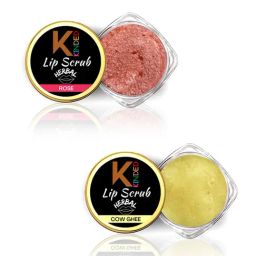 KINDED Herbal Rose & Cow Ghee Lip Scrub Combo-37