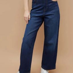 Fame Forever By Lifestyle Dark Blue Cotton Regular Fit Jeans-image-30