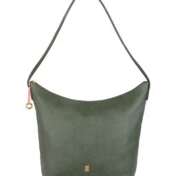 Baggit Green Textured Large Hobo Bag-image-63