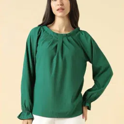 Allen Solly Green Regular Fit Top-picture-30