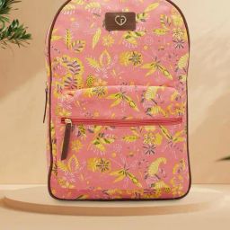Caprese Hazel Multicolor Printed Laptop Backpack-5