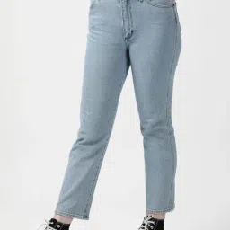 Wrangler Light Blue Straight Fit High Rise Jeans-picture-45