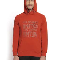Wildcraft Rust Regular Fit Printed Hooded Sweatshirt-picture-20