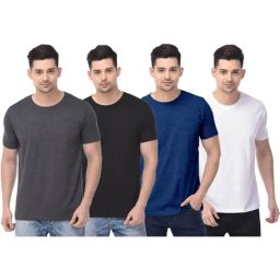 Color Capital Multicolored Regular Fit T-Shirt - Pack of 4-image-57