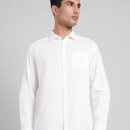 Peregrine By Pantaloons White Cotton Regular Fit Shirt-picture-46