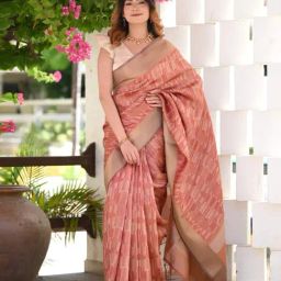 Beatitude Multicolor Organza Saree-image-8
