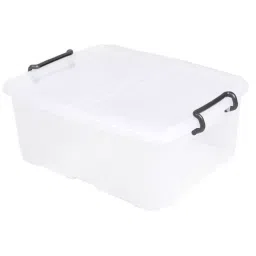 RS PRO 24L Transparent Polymer Medium Storage Box, 190mm x 395mm x 500mm Model No 8252325-picture-20