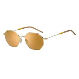 Hugo Yellow Round UV Protected Sunglasses for Men-image-33