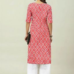 Anouk Rustic Selection Of 2 Geometric Printed Round Neck Straight Kurtas image 2
