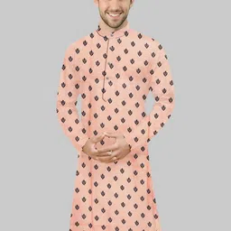 CELLUX Men Pink Kurtas-image-89