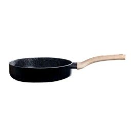 Bergner Bellini & Aura Black 28 cm Induction Frypan With Wooden Finish Handle (3.3 L)-7