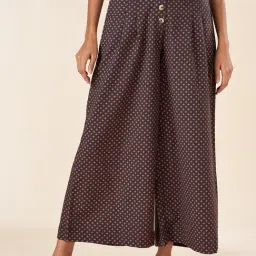 Akkriti by Pantaloons Black Cotton Printed Culottes-image-93