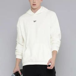Reebok White Regular Fit Hooded Sweatshirt-picture-23