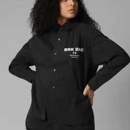Breakbounce Black Oversized Jacket-picture-0