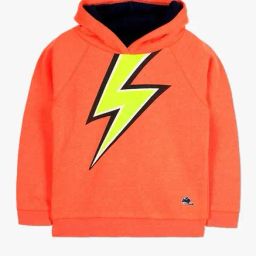 Cherry Crumble by Nitt Hyman Kids  Orange Printed Hoodie-image-63