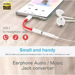 LOTA USB Type-C to 3.5 mm Audio Jack Adapter with Noise-Cancelling Headphones Support & Hi-Fi Stereo DAC Audio Connector, MST-1374-LT image 3