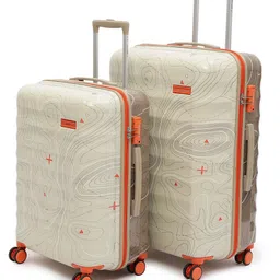 uppercase Topo Set Of 2 Printed Hard-Sided Trolley Bag-5