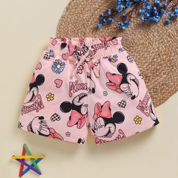Annie Girls Humour and Comic Printed Hot Pants Mid-Rise Regular Fit Cotton Shorts-image-37