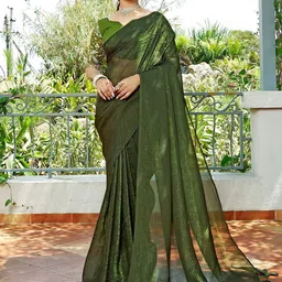 K 5 Fashion Pure Chiffon Saree-image-14