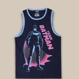 Kidsville Blue & Pink Cotton Printed Batman T-Shirt-picture-30