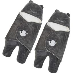 Babyzone Soft Fabric Winter Wear Embroidered Blankets Pack of 2- Grey-image-80