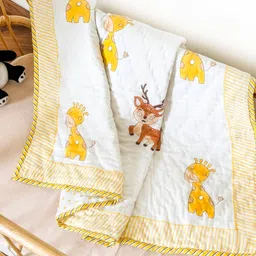 Kicks & Crawl - Friendly Animals Quilted Thick Blanket-picture-16