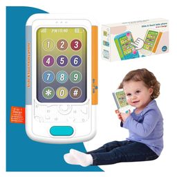 BitFeex Slide and Touch Baby Phone Learning Smart Phone Music Children Mobile ToysBirthday Gifts for Kids Age 3-10 Kids Toys Cell Phone Musical Smart Mobile Phone Toy - Pack of 1 Pcs, Color May Vary-image-1