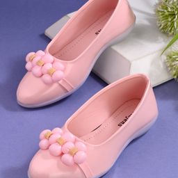 Stefens Floral Applique Detailed Ballerinas - Pink-image-54